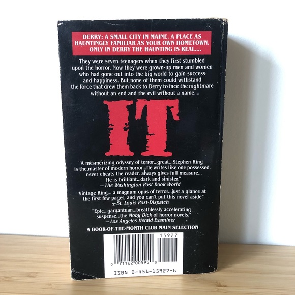 Stephen King Vintage Paperback 5 Book Lot IT Thinner Tommyknockers Bag of Bones - Picture 5 of 12